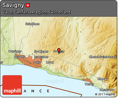 Physical Map of Savigny