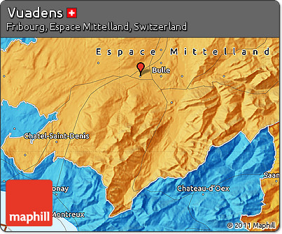 Political Map of Vuadens
