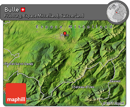 Satellite Map of Bulle