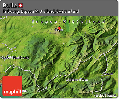 Satellite Map of Bulle