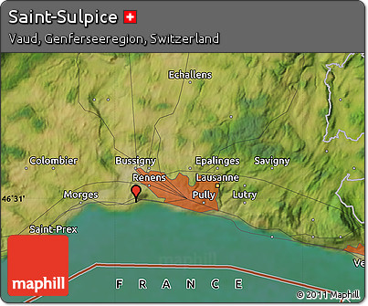 Satellite Map of Saint-Sulpice