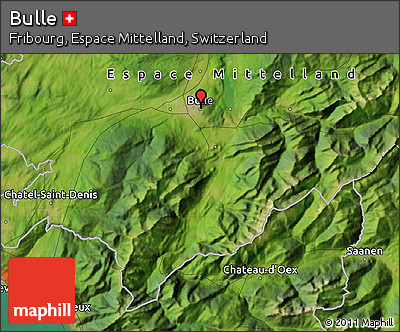 Satellite Map of Bulle