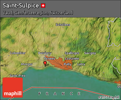 Satellite Map of Saint-Sulpice