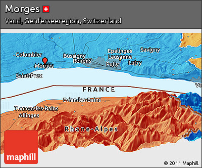 Political Panoramic Map of Morges