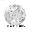 Outline Map of the Area around 46° 26' 14" N, 71° 28' 29" E, rectangular outline