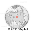 Outline Map of the Area around 46° 26' 14" N, 77° 25' 30" E, rectangular outline