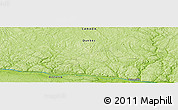 Physical Panoramic Map of the area around 46° 26' 14" N, 78° 7' 30" W