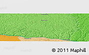 Political Panoramic Map of the area around 46° 26' 14" N, 78° 7' 30" W
