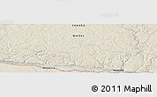 Shaded Relief Panoramic Map of the area around 46° 26' 14" N, 78° 7' 30" W