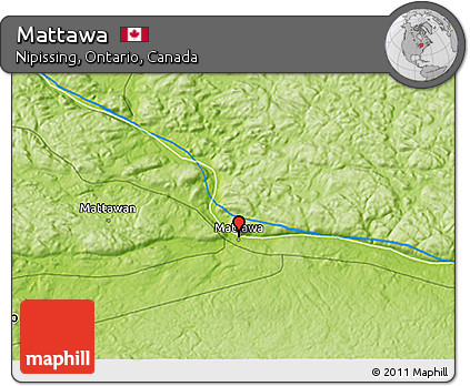 Physical 3D Map of Mattawa