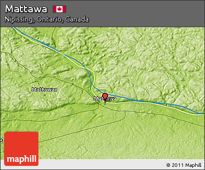 Physical 3D Map of Mattawa