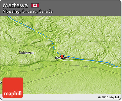 Physical 3D Map of Mattawa