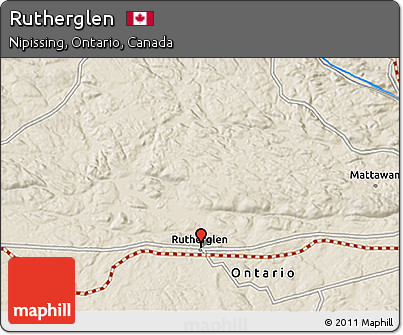 Shaded Relief 3D Map of Rutherglen
