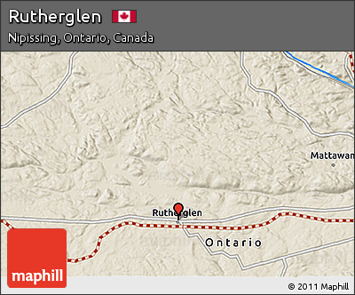 Shaded Relief 3D Map of Rutherglen