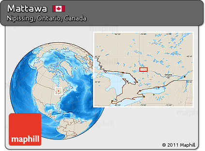 Shaded Relief Location Map of Mattawa