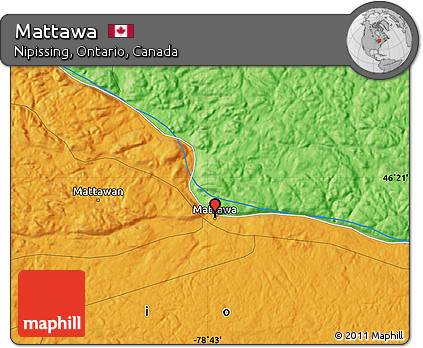 Political Map of Mattawa