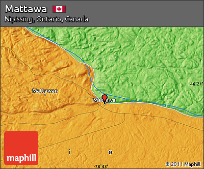 Political Map of Mattawa