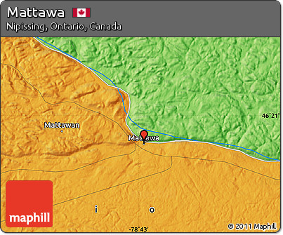 Political Map of Mattawa