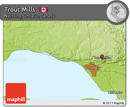Physical 3D Map of Trout Mills