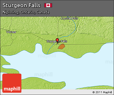 Physical 3D Map of Sturgeon Falls