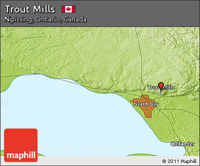 Physical 3D Map of Trout Mills