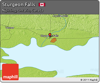 Physical 3D Map of Sturgeon Falls