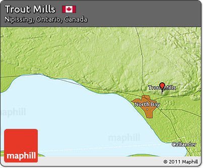 Physical 3D Map of Trout Mills
