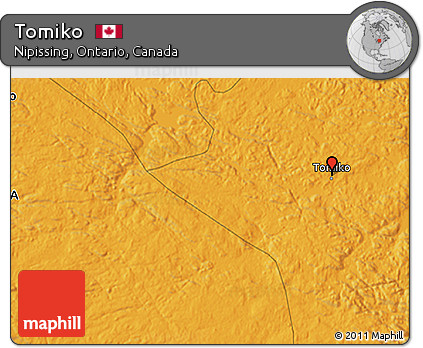 Political 3D Map of Tomiko