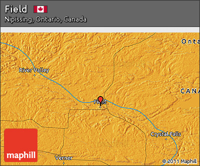 Political 3D Map of Field
