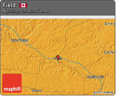 Political 3D Map of Field