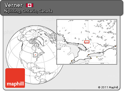 Blank Location Map of Verner