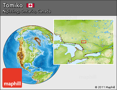 Physical Location Map of Tomiko