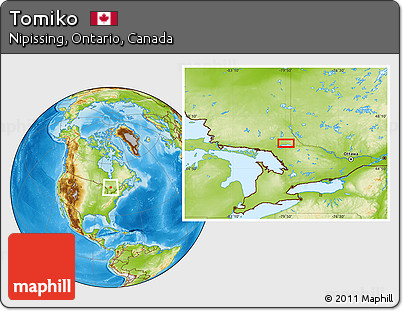 Physical Location Map of Tomiko