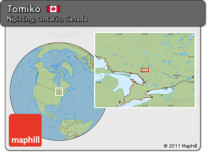 Savanna Style Location Map of Tomiko