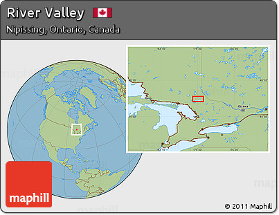 Savanna Style Location Map of River Valley
