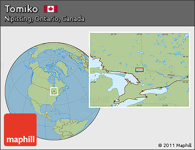 Savanna Style Location Map of Tomiko