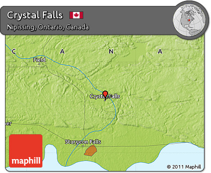 Physical Map of Crystal Falls