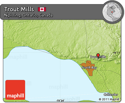 Physical Map of Trout Mills