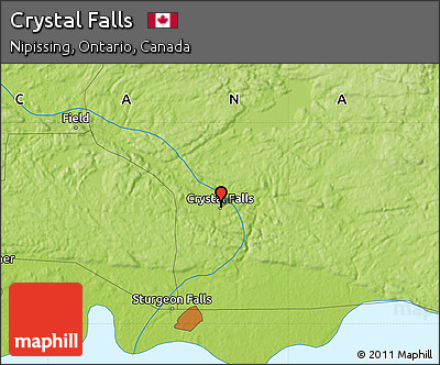 Physical Map of Crystal Falls