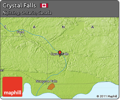 Physical Map of Crystal Falls