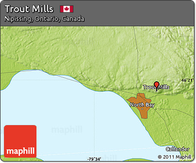 Physical Map of Trout Mills