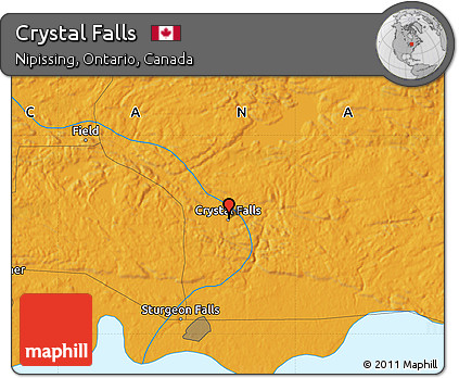 Political Map of Crystal Falls