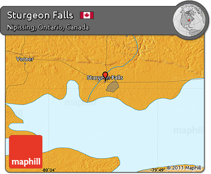 Political Map of Sturgeon Falls