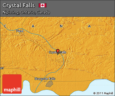 Political Map of Crystal Falls