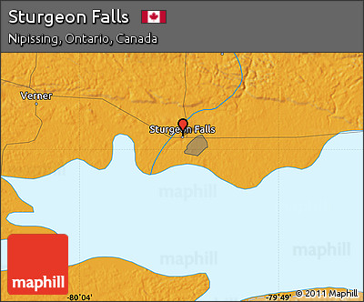 Political Map of Sturgeon Falls