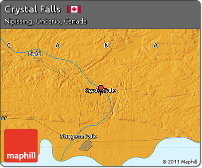Political Map of Crystal Falls