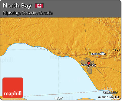 Political Map of North Bay