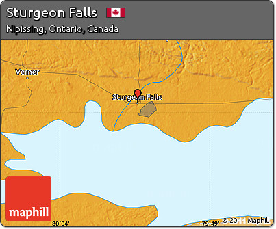 Political Map of Sturgeon Falls