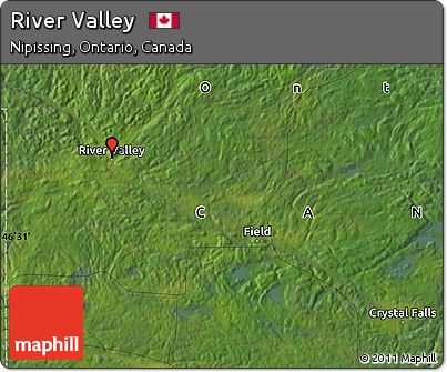 Satellite Map of River Valley