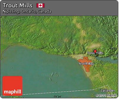 Satellite Map of Trout Mills